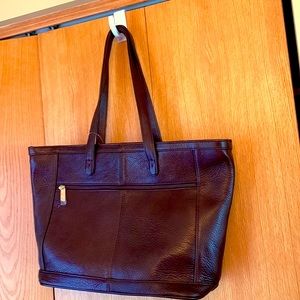 AmeriLeather NEW luxury cowhide brown travel bag carry on shoulder attache case